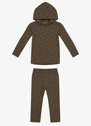 Rovi Kids - Conjunto Blusão e Calça Feminino Verde - ROVI KIDS