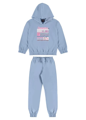 Guloseima - Conjunto Blusão e Calça Infantil Azul - GULOSEIMA