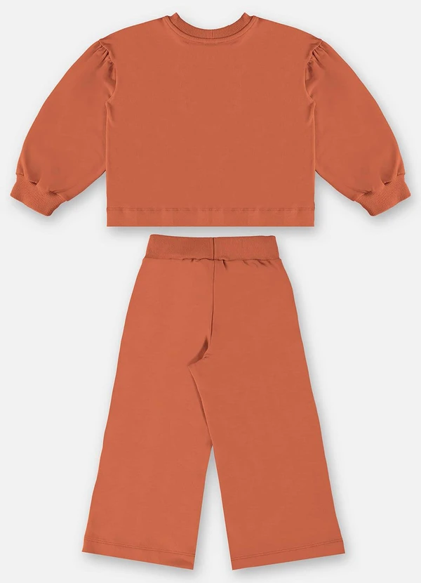 Up Baby - Conjunto Blusão e Calça Infantil Marrom 2