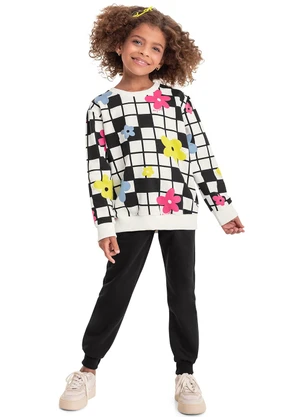 Bee Loop - Conjunto Blusão e Calça Infantil Preto - BEE LOOP