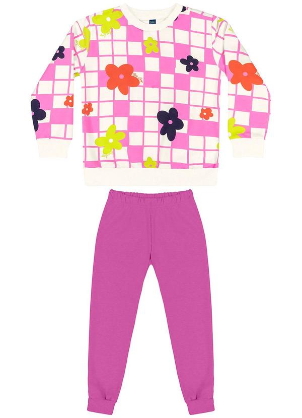 Bee Loop - Conjunto Blusão e Calça Infantil Roxo