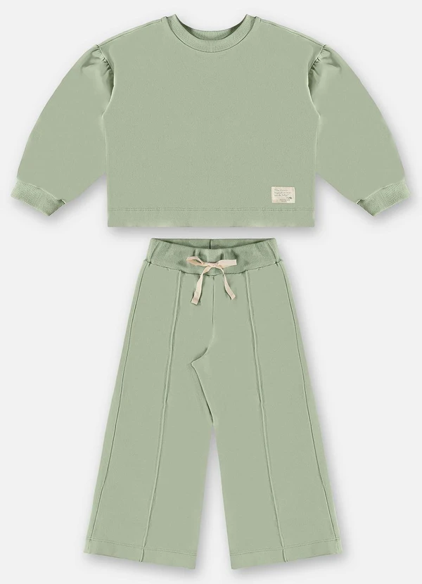 Up Baby - Conjunto Blusão e Calça Infantil Verde