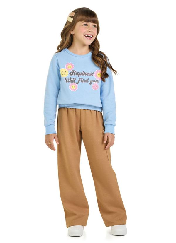 Marlan - Conjunto Blusão e Calça Jeans Azul