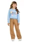Marlan - Conjunto Blusão e Calça Jeans Bege - variação: Azul