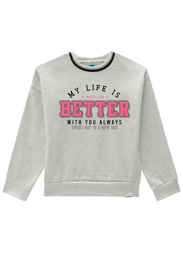 Marlan - Conjunto Blusão e Calça Jeans Cinza 2