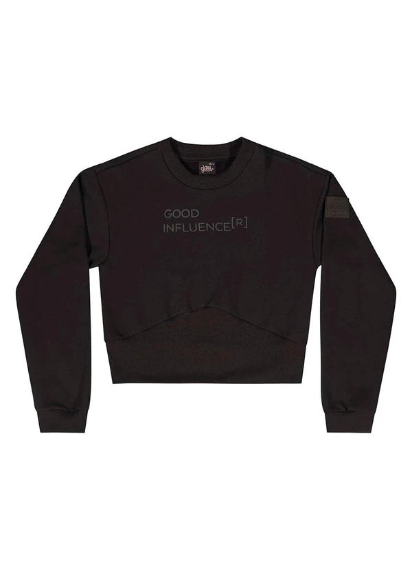 Gloss - Conjunto Blusão e Calça Juvenil Preto 3