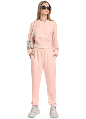 Gloss - Conjunto Blusão e Calça Juvenil Rosa - GLOSS