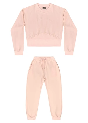 Gloss - Conjunto Blusão e Calça Juvenil Rosa - GLOSS