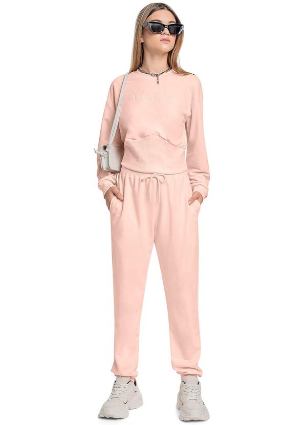 Gloss - Conjunto Blusão e Calça Juvenil Rosa