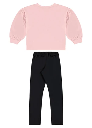Guloseima - Conjunto Blusão e Calça Legging Rosa - GULOSEIMA