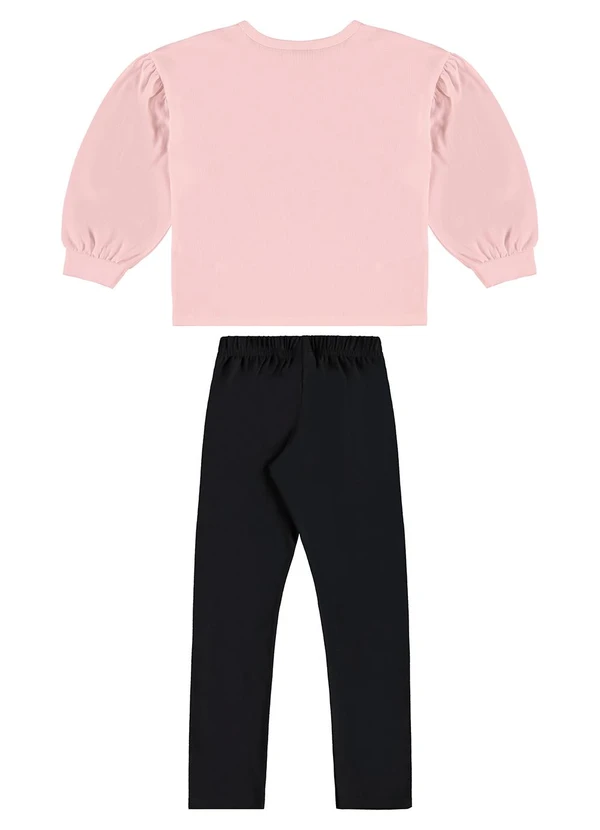 Guloseima - Conjunto Blusão e Calça Legging Rosa 2