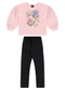 Guloseima - Conjunto Blusão e Calça Legging Rosa - variação: Rosa