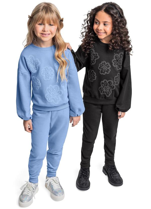 Quimby - Conjunto Blusão e Calça Menina Azul 2