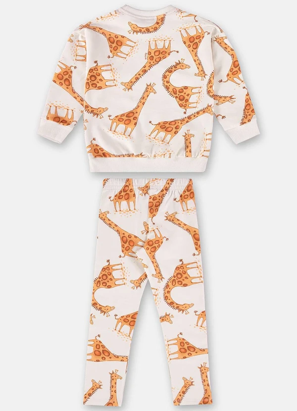 Up Baby - Conjunto Blusão e Calça Menina Bege 3