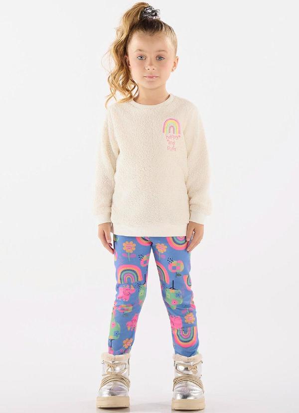 Up Baby - Conjunto Blusão e Calça Menina Bege