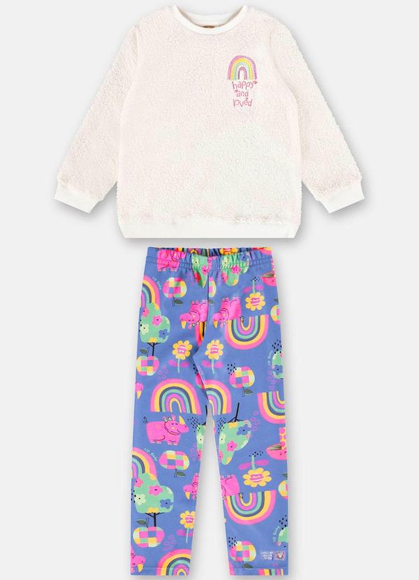 Up Baby - Conjunto Blusão e Calça Menina Bege 2