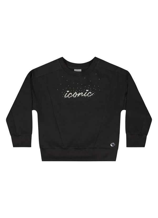 Quimby - Conjunto Blusão e Calça Menina Preto 3