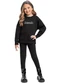 Quimby - Conjunto Blusão e Calça Menina Preto - variação: Preto