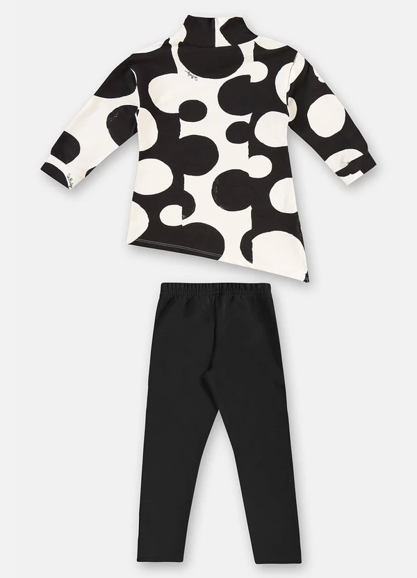 Up Baby - Conjunto Blusão e Calça Menina Preto 3