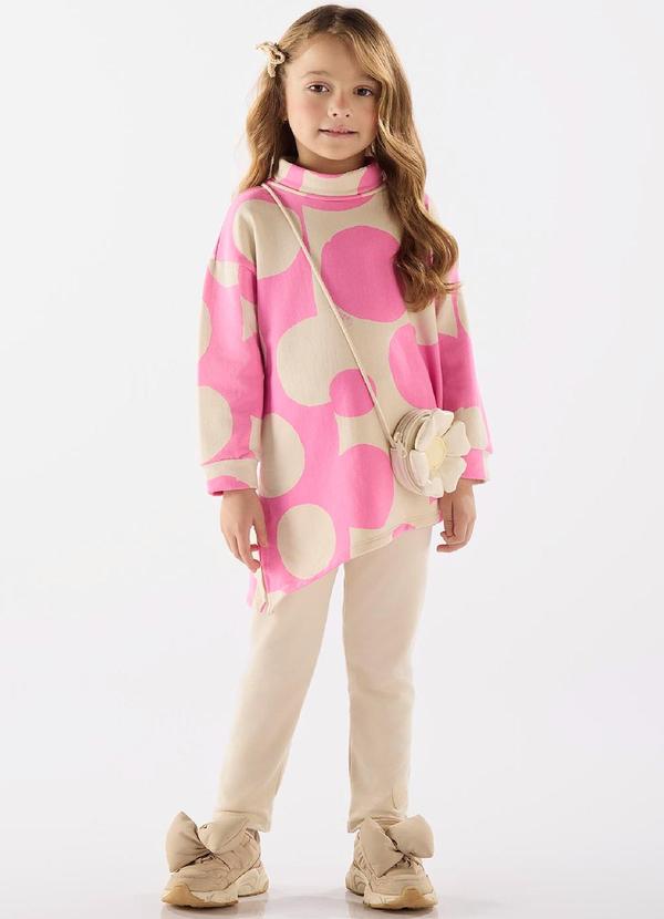 Up Baby - Conjunto Blusão e Calça Menina Rosa