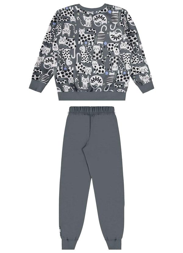 Bee Loop - Conjunto Blusão e Calça Moletom Cinza 4
