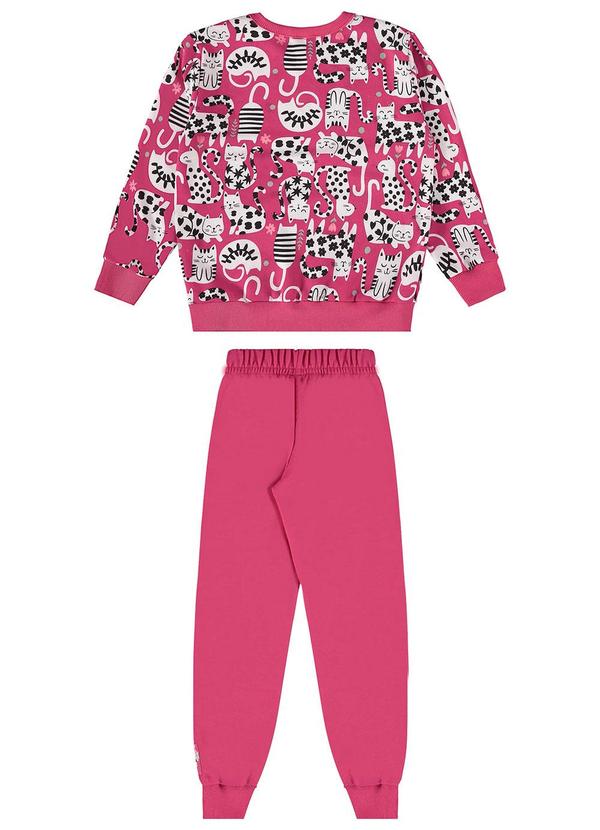Bee Loop - Conjunto Blusão e Calça Moletom Rosa 2