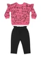 Quimby - Conjunto Blusão e Calça para Bebê Rosa - variação: Rosa
