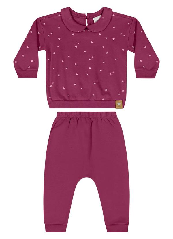 Quimby - Conjunto Blusão e Calça para Bebê Rosa