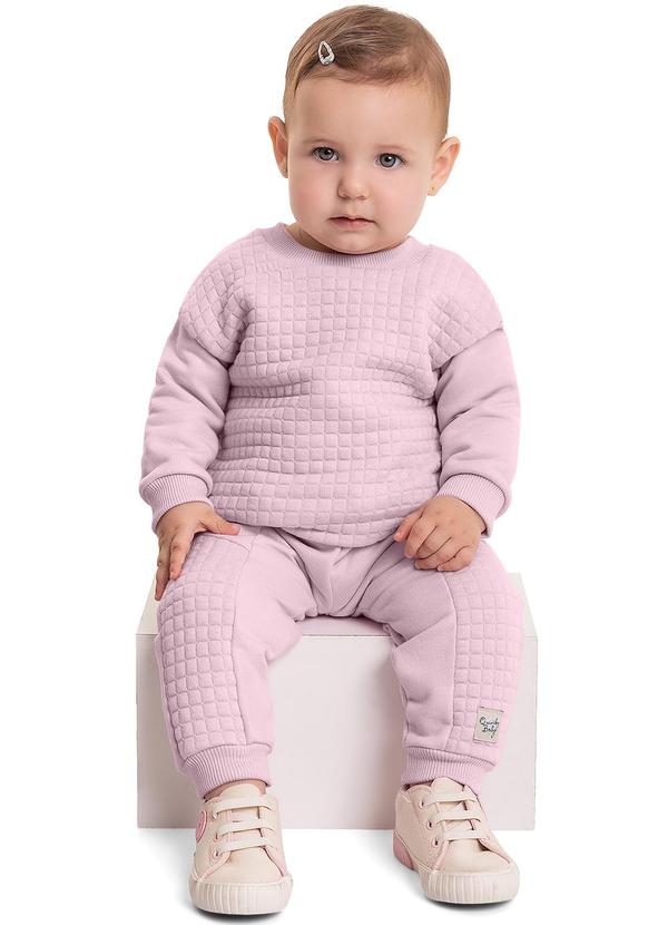 Quimby - Conjunto Blusão e Calça para Bebê Roxo