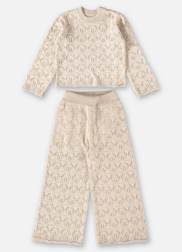 Up Baby - Conjunto Blusão e Calça para Menina Bege