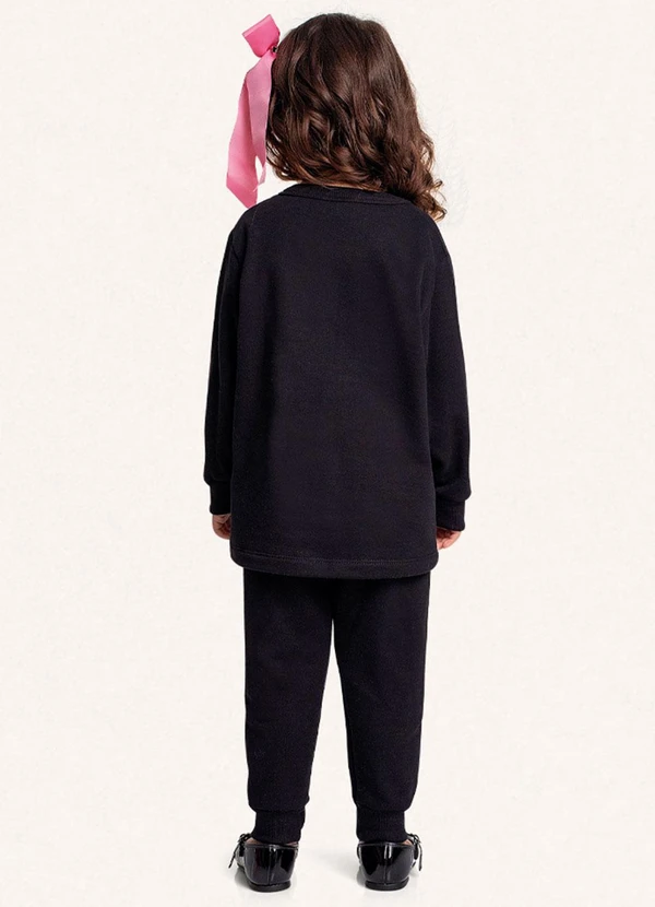 Fakini Kids - Conjunto Blusão e Calça Preto 2