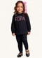 Fakini Kids - Conjunto Blusão e Calça Preto - variação: Preto