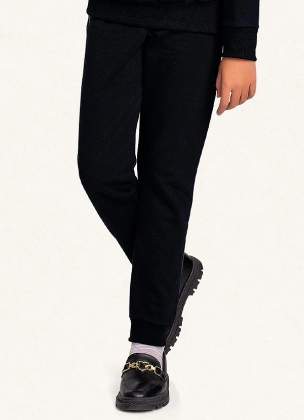 Fakini Kids - Conjunto Blusão e Calça Preto 4