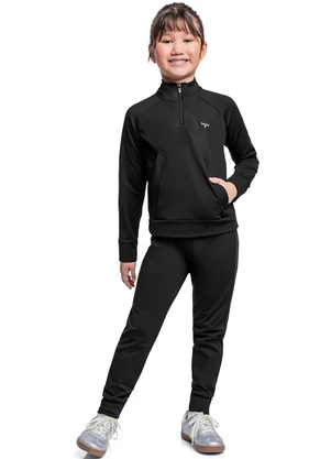 Quimby - Conjunto Blusão e Calça Preto - QUIMBY