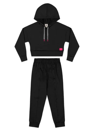 Quimby - Conjunto Blusão e Calça Preto - QUIMBY