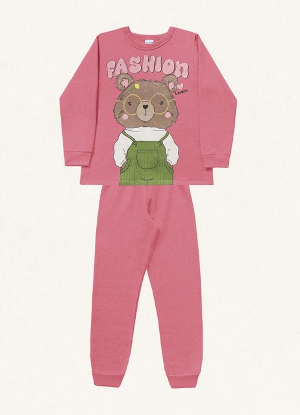 Fakini Kids - Conjunto Blusão e Calça Rosa