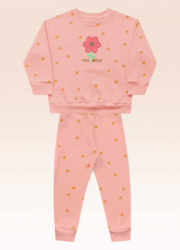 Fakini Kids - Conjunto Blusão e Calça Rosa