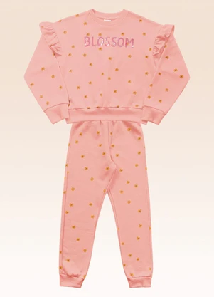 Fakini Kids - Conjunto Blusão e Calça Rosa - FAKINI KIDS