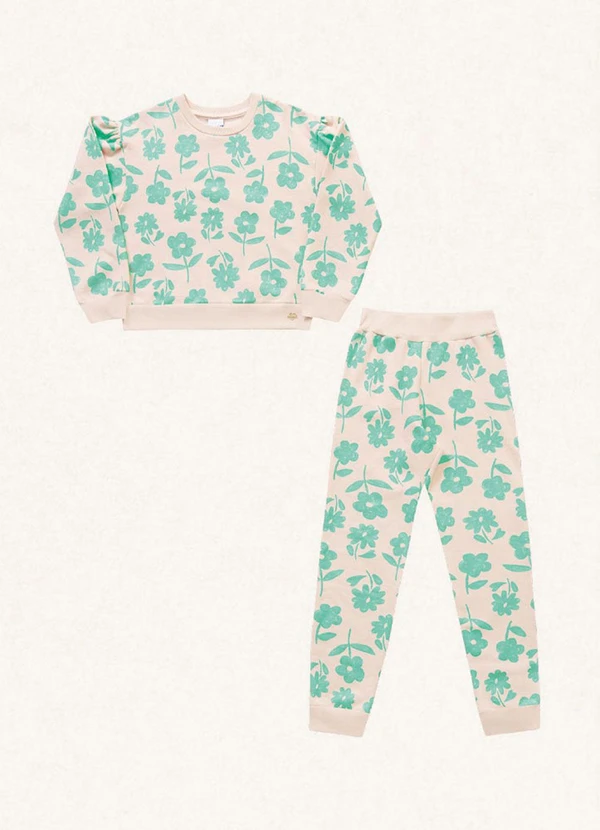 Fakini Kids - Conjunto Blusão e Calça Verde