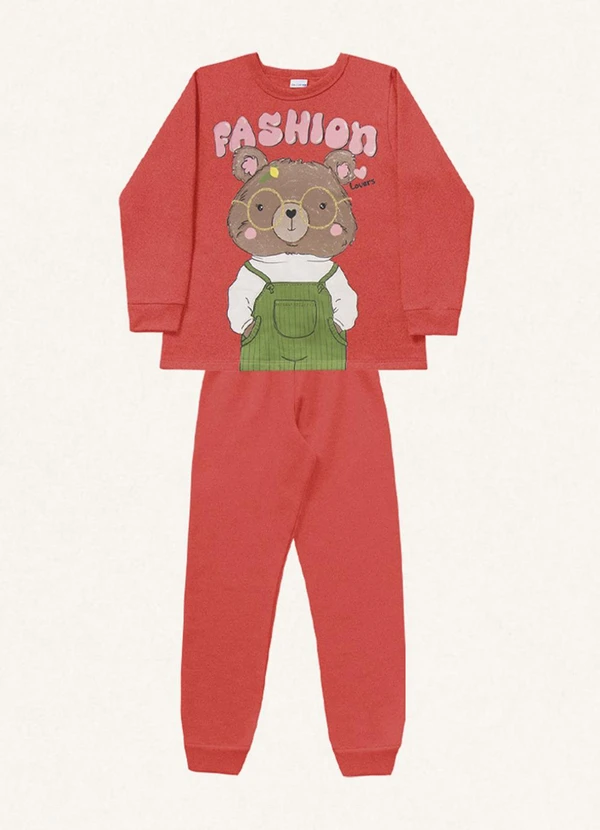 Fakini Kids - Conjunto Blusão e Calça Vermelho 1