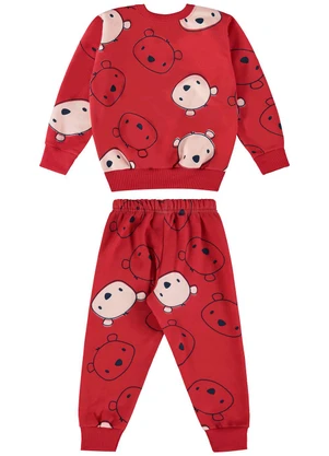 Bee Loop - Conjunto Blusão e Calça Vermelho - BEE LOOP
