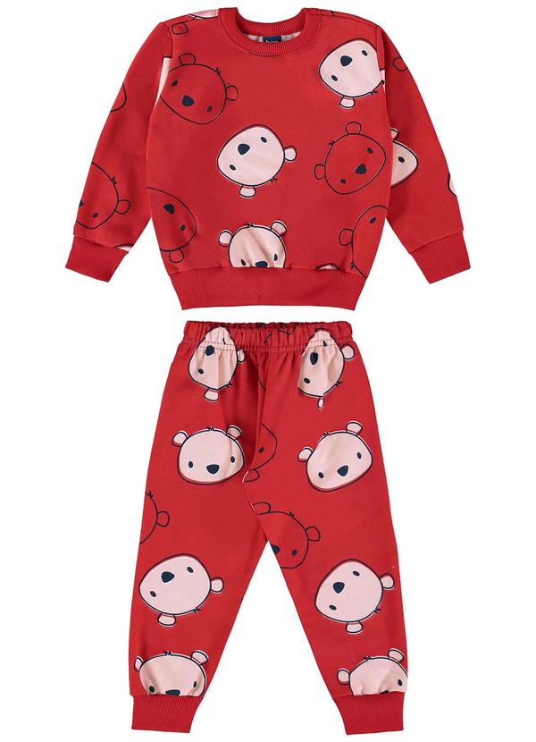 Bee Loop - Conjunto Blusão e Calça Vermelho