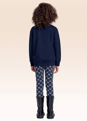 Fakini Kids - Conjunto Blusão e Legging Azul - FAKINI KIDS