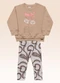 Fakini Kids - Conjunto Blusão e Legging Bege - variação: Bege