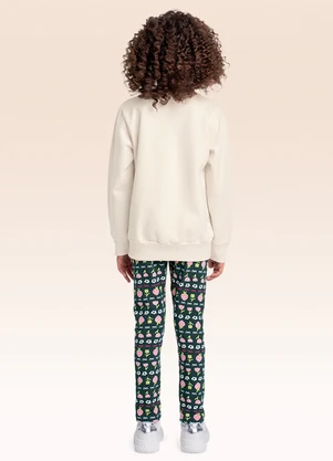 Fakini Kids - Conjunto Blusão e Legging Bege - FAKINI KIDS