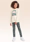 Fakini Kids - Conjunto Blusão e Legging Vermelho - variação: Bege