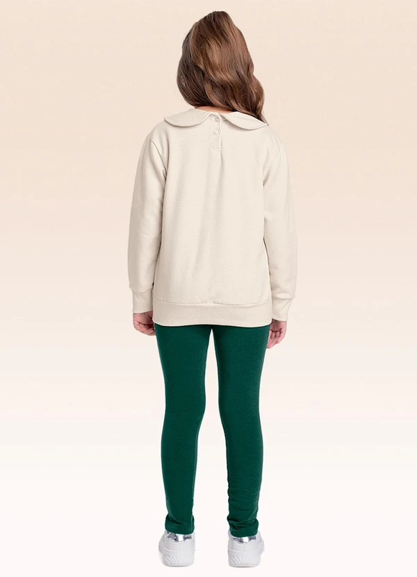 Fakini Kids - Conjunto Blusão e Legging Bege 2