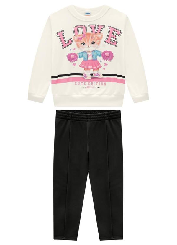 Marlan - Conjunto Blusão e Legging em Malha Sport Bege 2