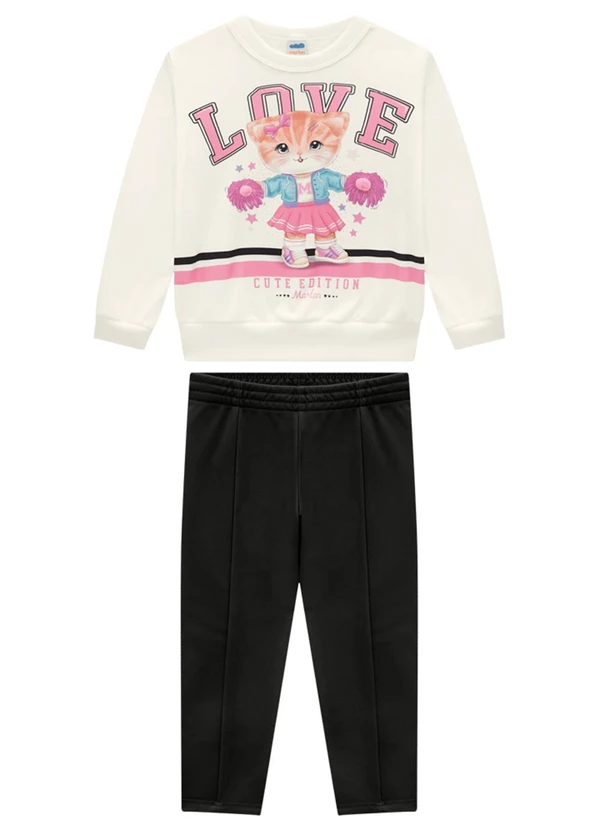 Marlan - Conjunto Blusão e Legging em Malha Sport Bege 2