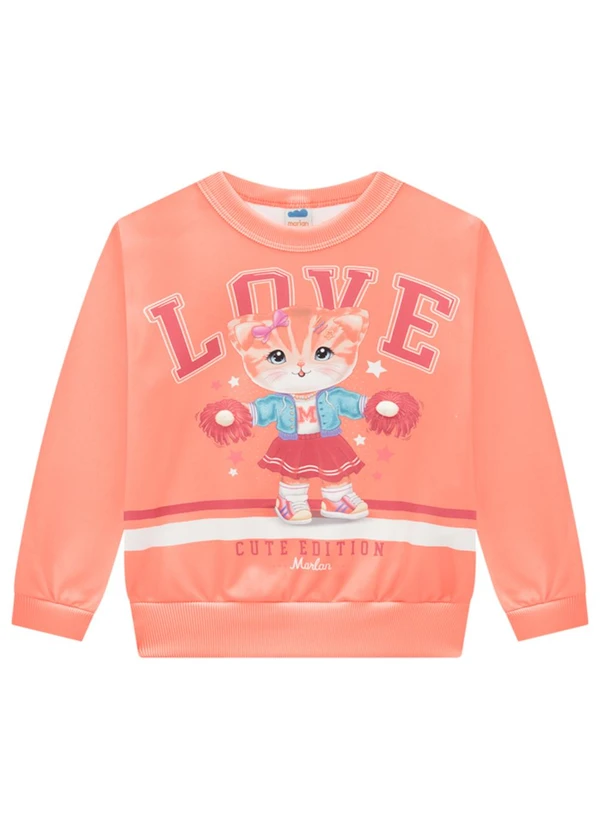 Marlan - Conjunto Blusão e Legging em Malha Sport Laranja 2